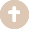 cross on a disc